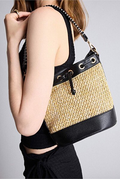 DeFacto Women's Straw Shoulder Bag E1401Axns
