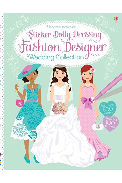 Usborne Sticker Dolly Dressing Fashion Designer Wedding Collection