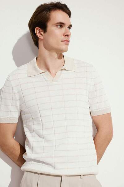 DeFacto Tricou polo standard cu mânecă scurtă din tricotaj G3182AX26SM