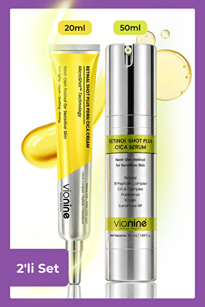 Vio nine Retinal & Retinol MicroShot™ Plus Set - 20 ML Krem + 50 ML Serum Mad...