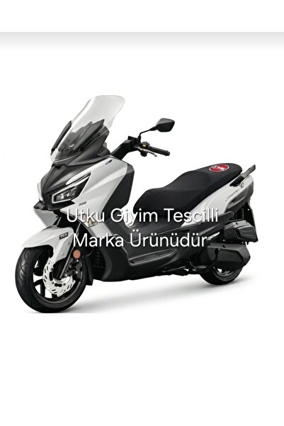 Utku Giyim SYM JOYMAX Z+ 250 UYUMLU MOTOSİKLET SELE KILIFI SİYAH RENK SCUBA K...