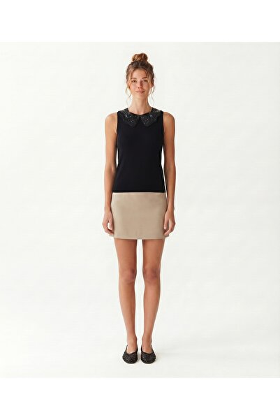 Yargıcı Regular Peter Pan collar Sleeveless Sweater