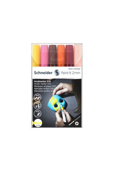 SCHNEIDER Акрил маркер за боя Paint-It 310 2 мм Schneider 6 бр./комплект 3