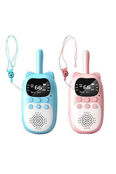 MBL Çok Fonksiyonlu Çocuk Telsizi Walkie Talkie İnterkom 2'li Set | Ekranlı Ş...