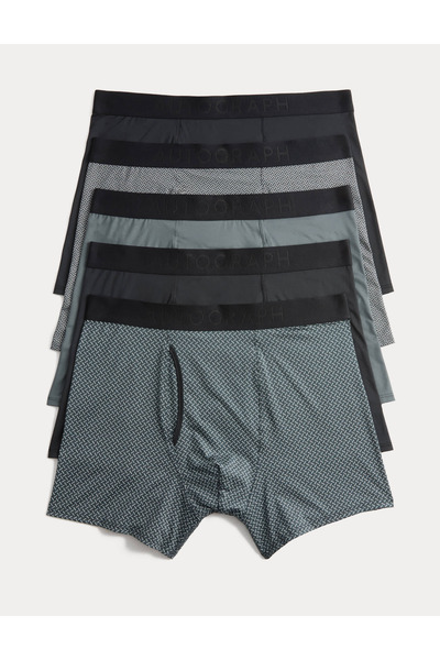 Marks & Spencer 5'li Microskin Geometrik Streç Trunk Seti