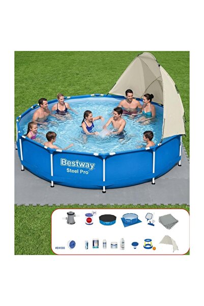 BESTWAY Gölgelikli Prefabrik Full Havuz Seti 366x76 cm BW566 56706