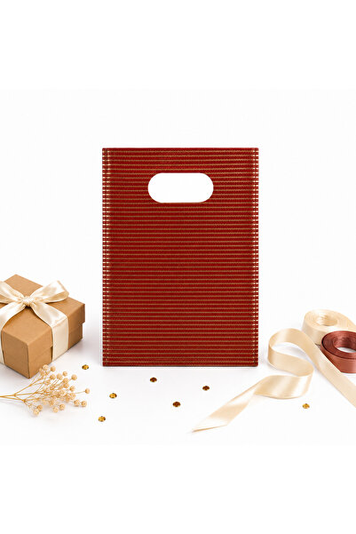 repro design 13x20 Cm Claret Red Geantă Cadou de lux pentru mână anii 50