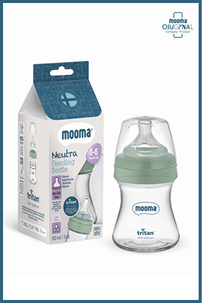 MOOMA Neutra Doğal Tepkili Antikolik Tritan™ Biberon 150 ml 0-6 Ay Yavaş Akış...