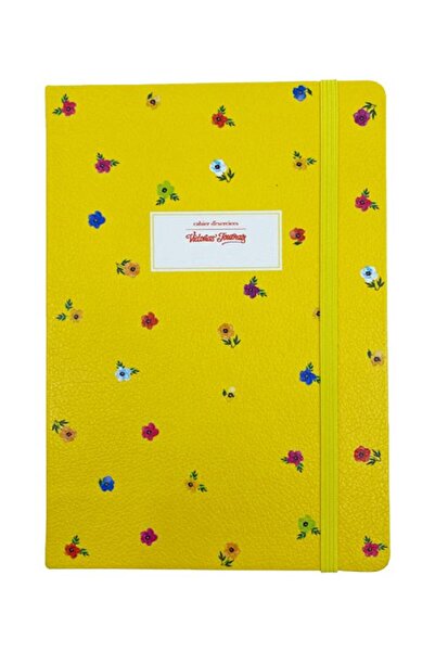 KESKİN COLOR دفتر ملاحظات على شكل زهور صفراء صغيرة من فيكتوريا جورنالز مقاس 1...