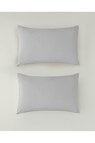 English Home Pure Pamuklu 2'li Yastık Kılıfı 50x70 cm Çakıl Taşı