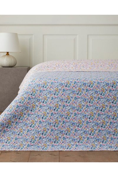 English Home Lumira Fiorito Tek Kişilik Çok Amaçlı Örtü 160x220 cm Açık Mavi