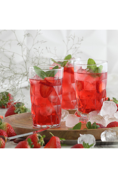 LAV Set de 6 pahare de băuturi răcoritoare din sticlă Keops, 460 ml (pahar ma...