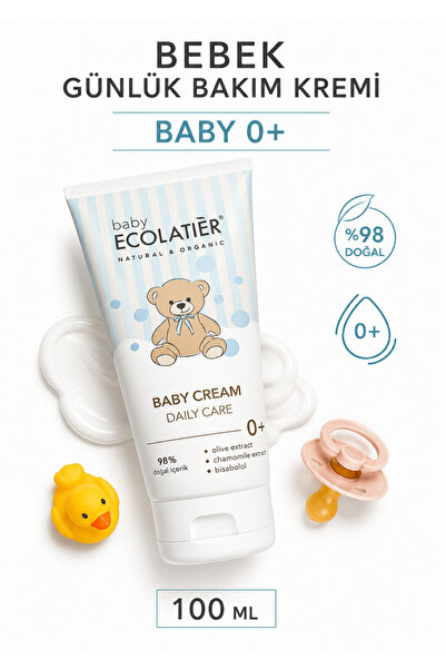 ECOLATIER Daily Baby Care Cream Newborn Moisturizer 0+ Age 100 ml