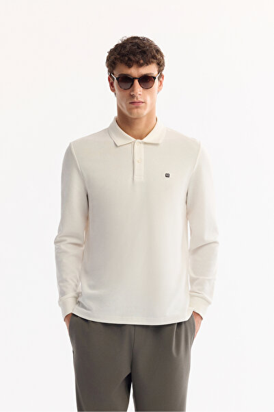 Avva Muška majica polo s okruglim izrezom, Pamuk komad, Osnovni Slim fit B001080