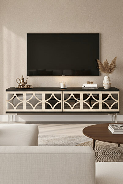 cnyr TSA1236ATS - ÖZTV120 TV STAND, TV SEHPASI ANTRASİT - TRAVERTEN - SILVER ...