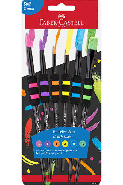 Faber Castell SET DE 6 PENSE NOI CU VÂRF MOALE FABER-CASTELL