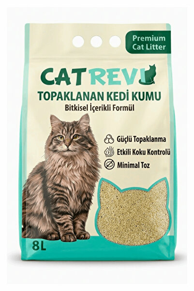 Catrevi Topaklanan Doğal Mısır Koçanı Kedi Kumu | %99 Tozsuz Aktif Karbonlu K...