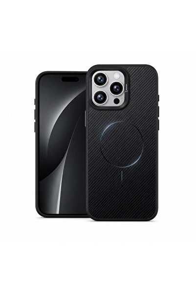 Zebana Apple iPhone 15 Pro Max Uyumlu Kılıf NeoFiber Silikon Kılıf (Kablosuz ...