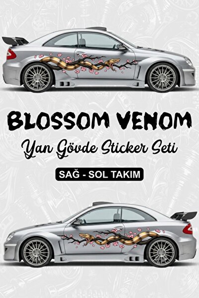 Stikacar BLOSSOM VENOM Yan Gövde Kaplama Sticker