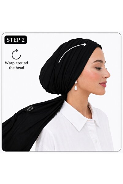 ECHARPE Turban Hijab Cap for Women – Soft Jersey Underscarf, Comfortable Stretch Head Wrap
