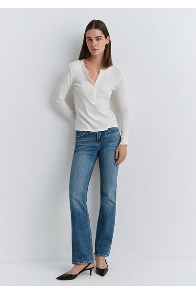 Mavi Alina Iconic Hazy Indigo Blue Jean Pants 1012577-90538