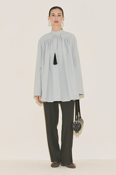 Manuka Plissed Tunic Blue