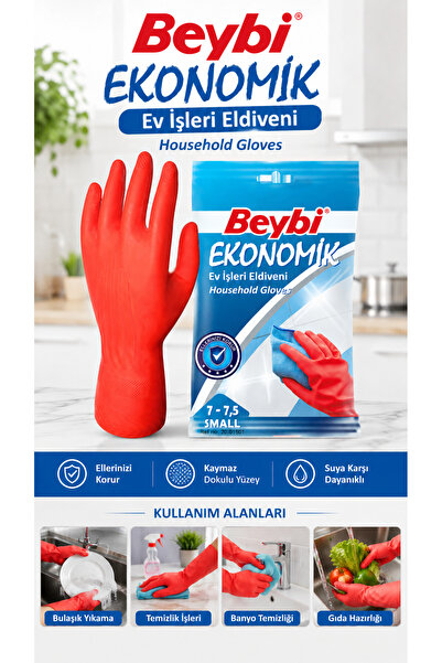 Medicalx Ekonomik Temizlik Eldiveni 1 Çift (8-8,5 Medium)