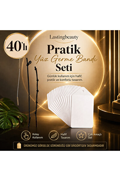 lasting beauty 40 Adet Ipli Yüz-kaş-göz-boyun Germe Bantı Ipli Vücut Gerdirme...