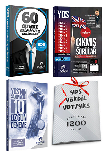 Modadil Yayınları YDS Modadil 60 Günde Ezberbozan Kelimeler + Son 10 Yıl Çıkm...