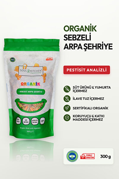Soul Kitchen Organik Ürünler Organik Sertifikalı Sebzeli Arpa Şehriye İlave T...