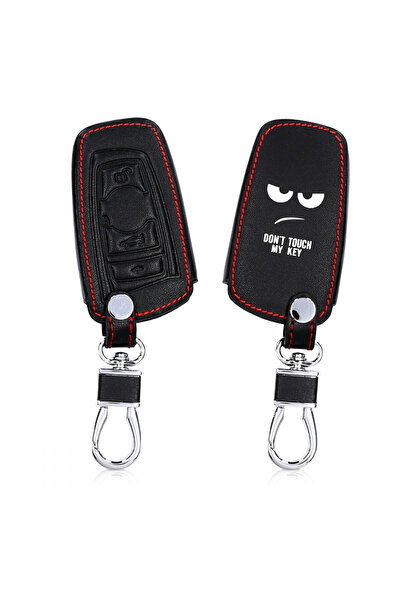 KWmobile Carcasă cheie auto BMW - 3 butoane - Keyless Go, piele sintetică, ne...