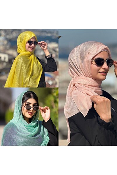 ALDAIYR 3 Simli Chiffon Shawl