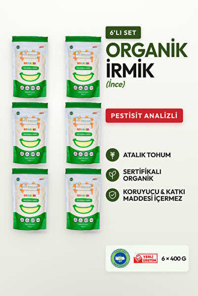 Soul Kitchen Organik Ürünler Organik Sertifikalı İnce Buğday İrmiği Bebek Bes...