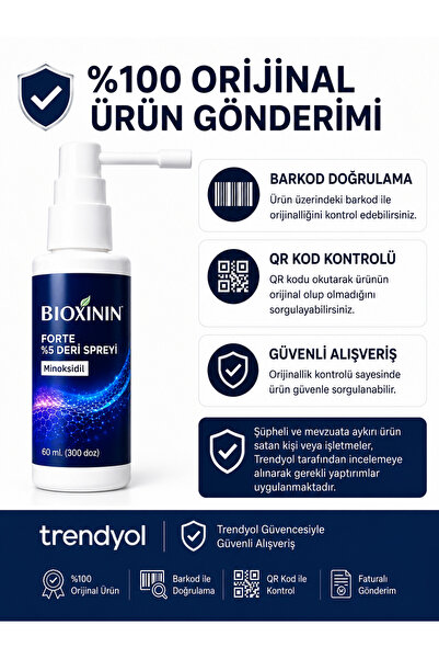 Onila Bioxinin Saç Spreyi %5 minox-sidil 60 ml ( unisex ) Yoğun dökülme yaşay...