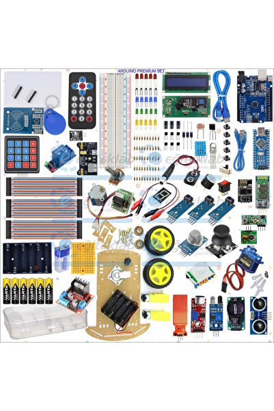 eğiteklab YENİ ROBOTİK KODLAMA ARDUİNO PREMİUM EĞİTİM SETİ