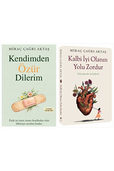 İndigo Kitap Kendimden Özür Dilerim & Kalbi İyi Olanın Yolu Zordu 2'li set