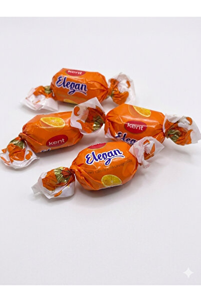 ege salkım Kent Elegan Portakal Sulu Çiğnenebilir Bonbon Şeker – Meyveli Jöle...