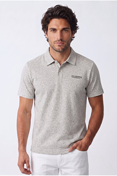 Jack & Jones Tricou cu gât polo pentru bărbați J&J Melange