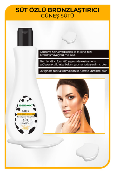 Bebak Güneş Bakım Sütü Milk Therapy 215 ml