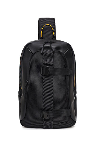Derimod Rucsac negru pentru bărbați D-Pack 25WBD30296F