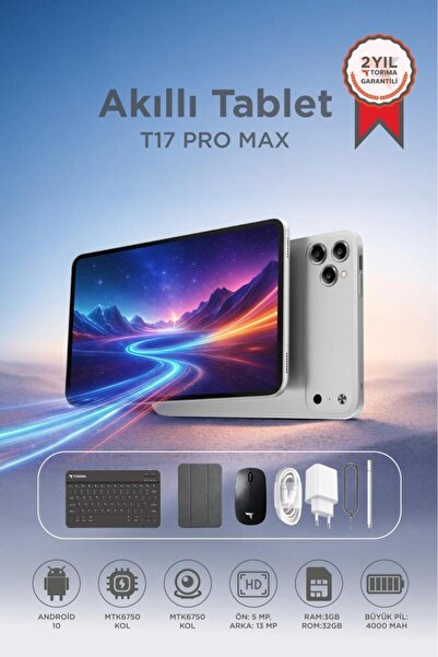 Torima Android Tablet Kalem Klavye Mouse Full Set SIM Kartlı BTK Kayıtlı 10.1...