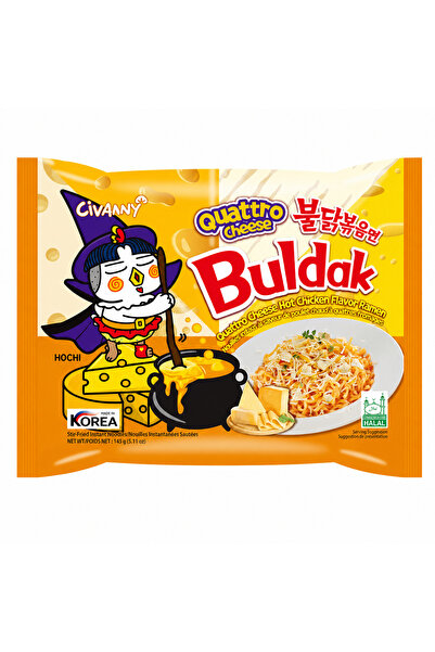 Samyang Foods Samyang Buldak Cheese Ramen 4 Çeşit Peynirli Kore Noodle Helal ...