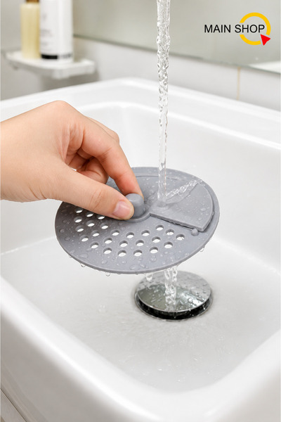 MAİN SHOP Lavabo Kötü Koku Giderici Önleyici Silikon Mat Sızdırmaz Lavabo Tık...