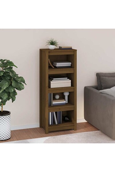 Concept Bibliotecă, maro miere, 50x35x125,5 cm, lemn masiv de pin