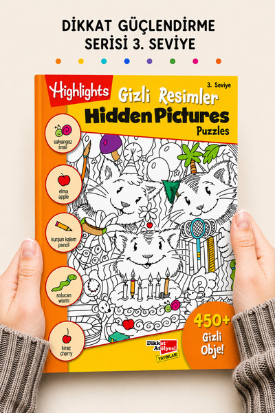 Dikkat Atölyesi Yayınları Hidden Pictures Gizli Resimler Seviye 3