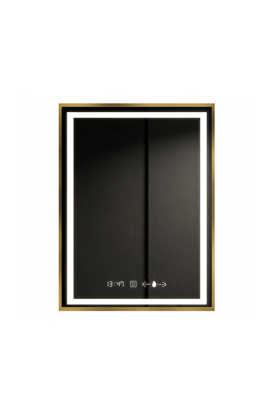 OPTIM DEKO Oglinda Baie Premium, Iluminare LED Touch, Sistem Dezaburire, Ceas...