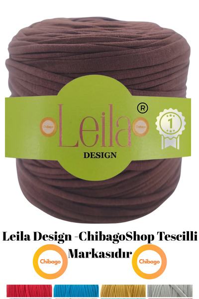 Leila Design acı kahve premium penye ip (600-650gr)