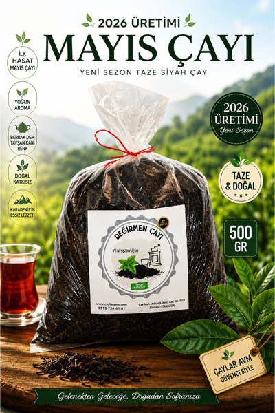 ÇAYLAR AVM Mayıs Çayı Dökme Siyah Çay 500 Gr 2026 Üretimi Taze Karadeniz Çayı...