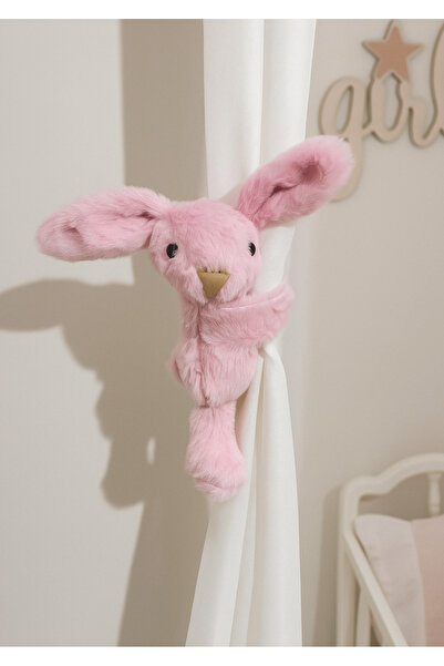 eco sepet Sarılan Tavşan Peluş Pembe 25 Cm, Fon Perde Toplayıcı, Hug Me Tavşa...