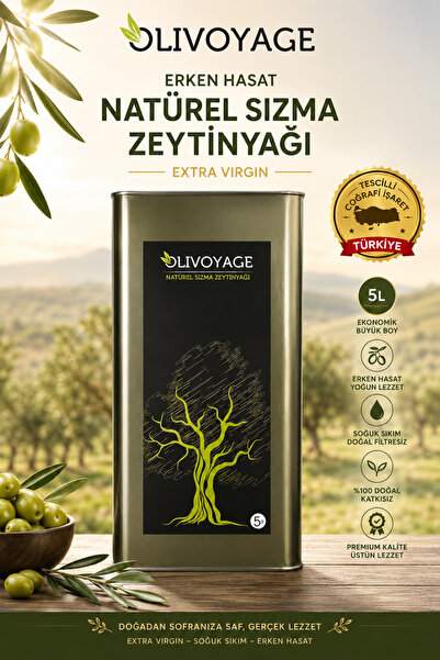 Olivoyage Olgun Hasat Naturel Sızma Zeytinyağı 5 Lt